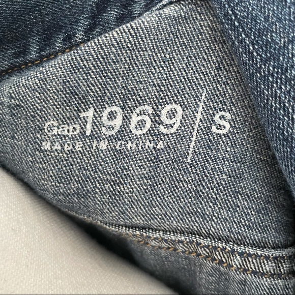 Gap 1969 Medium Vintage Classic Medium Wash Jean Denim Normcore Jacket Sz Small - Picture 4 of 7